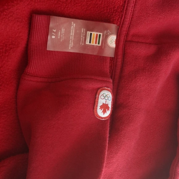 Cozy Red Kids Hoodie with Canada Design - Picture 8 of 8